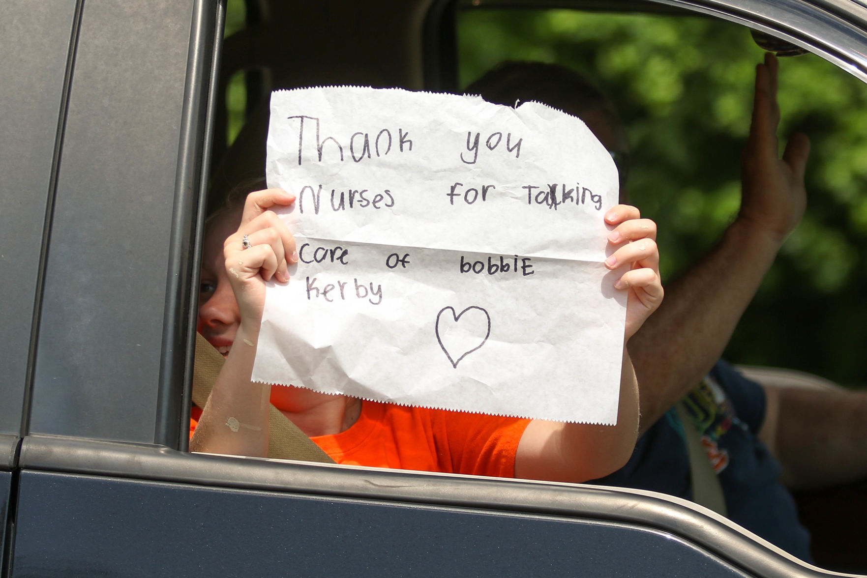 Car parade for Oak Park Nursing Home and Independent Living Community residents